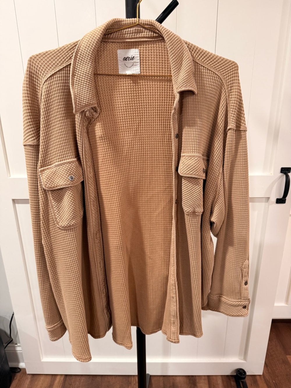 aerie Waffle-Knit Lumberjane Shirt